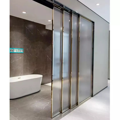 실내 Frameless 부드럽게 한 유리 미닫이 문 동시 부드럽게 결산
