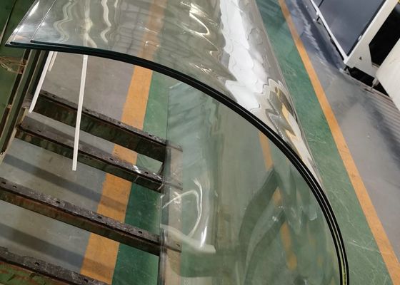 3mm Hot Bent Strengthed Fully Tempered Glass Panels Safety Edge